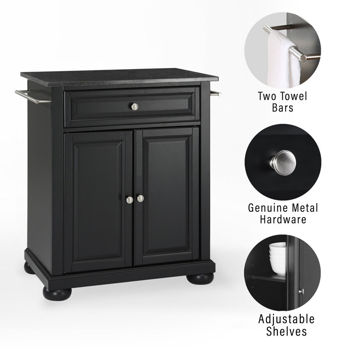 Three Posts™ Hedon Solid Wood Kitchen Cart & Reviews Wayfair
